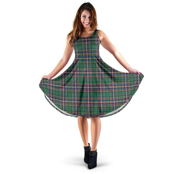 MacFarlane Hunting Ancient Tartan Classic Midi Dresses