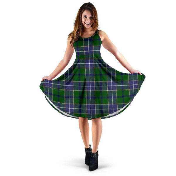 Wishart Hunting Modern Tartan Classic Midi Dresses