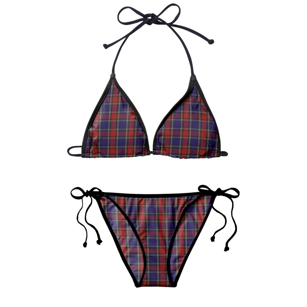 Clark Red Tartan Classic Bikini Swimsuit