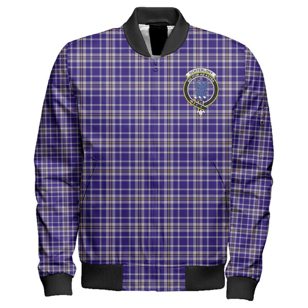 Ochterlony Tartan Classic Crest Zipper Bomber Jacket