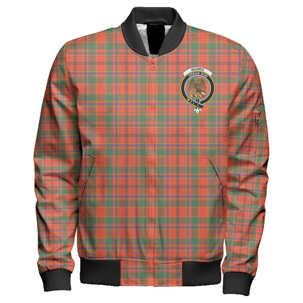 Munro Ancient Tartan Classic Crest Zipper Bomber Jacket