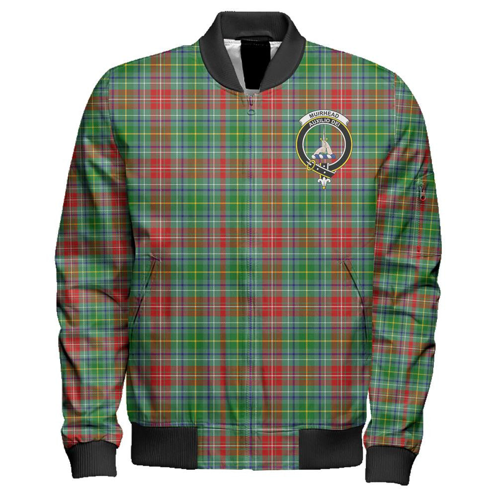 Muirhead Tartan Classic Crest Zipper Bomber Jacket