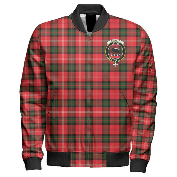 Nesbitt Modern Tartan Classic Crest Zipper Bomber Jacket