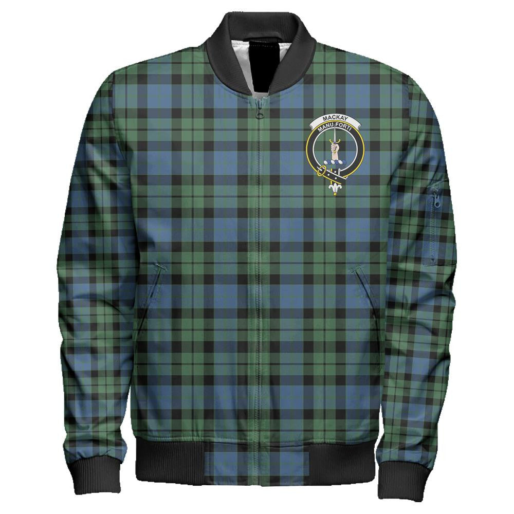 MacKay Ancient Tartan Classic Crest Zipper Bomber Jacket