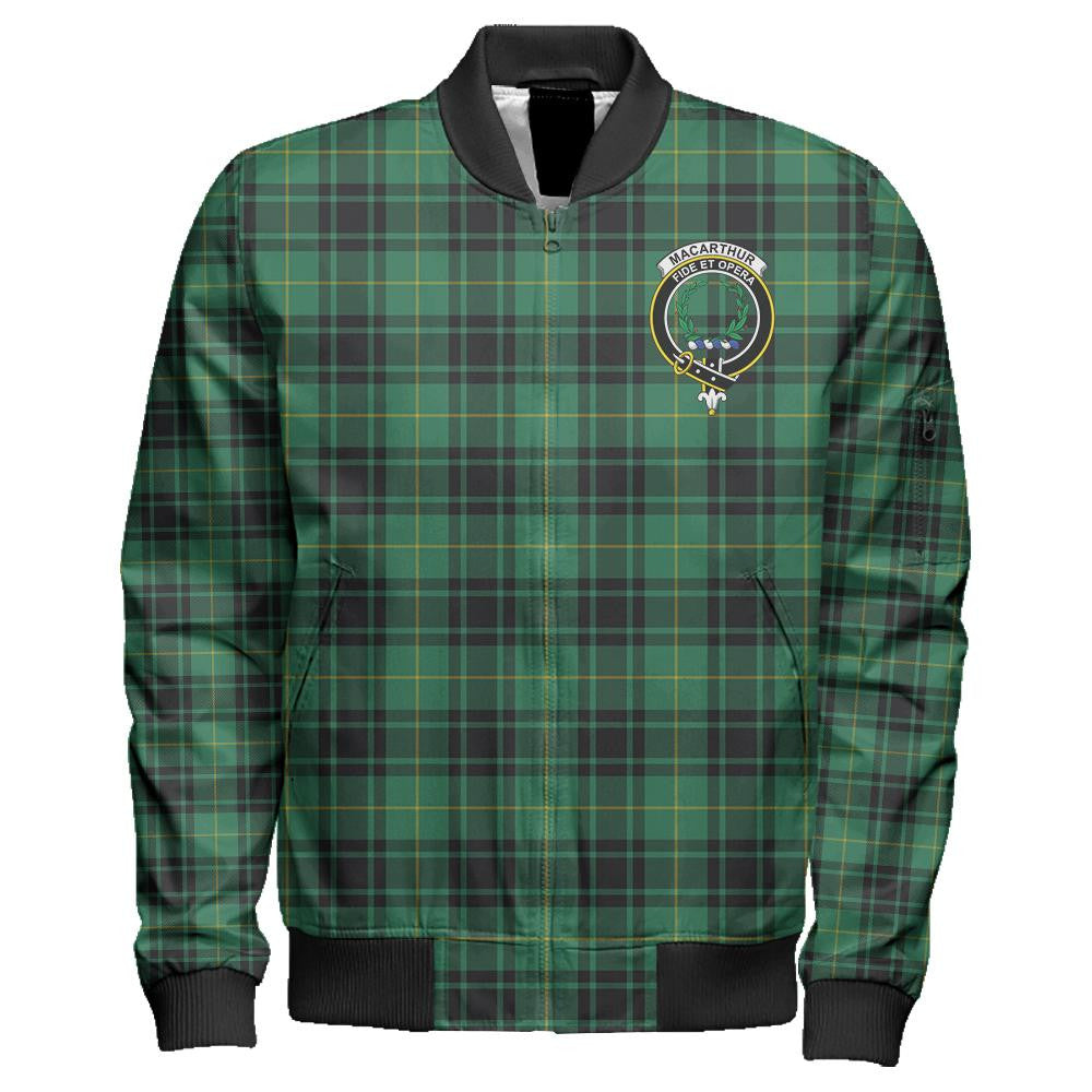 MacArthur Ancient Tartan Classic Crest Zipper Bomber Jacket