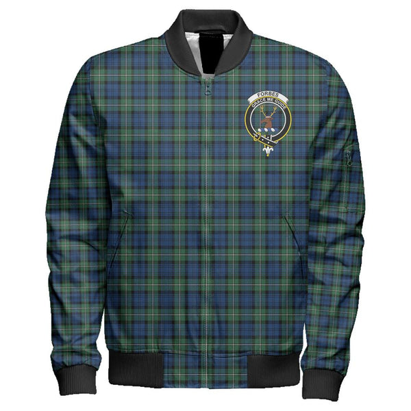 Forbes Ancient Tartan Classic Crest Zipper Bomber Jacket