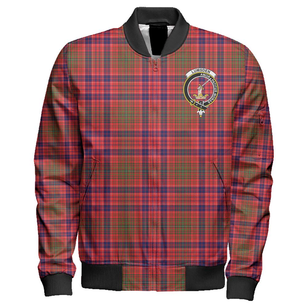 Lumsden Modern Tartan Classic Crest Zipper Bomber Jacket