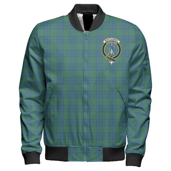 Montgomery Ancient Tartan Classic Crest Zipper Bomber Jacket