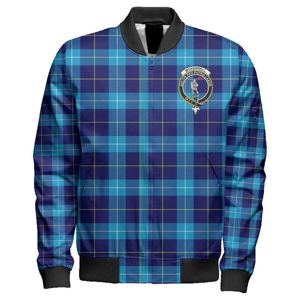 McKerrell Tartan Classic Crest Zipper Bomber Jacket