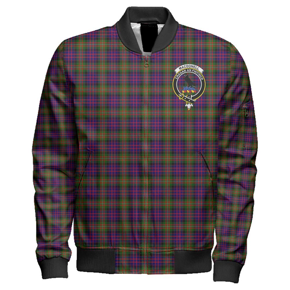 MacDonnell of Glengarry Modern Tartan Classic Crest Zipper Bomber Jacket