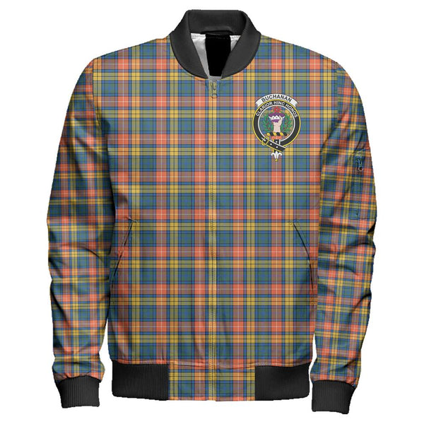 Buchanan Ancient Tartan Classic Crest Zipper Bomber Jacket