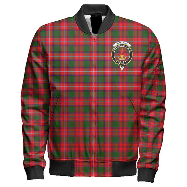 Rattray Modern Tartan Classic Crest Zipper Bomber Jacket