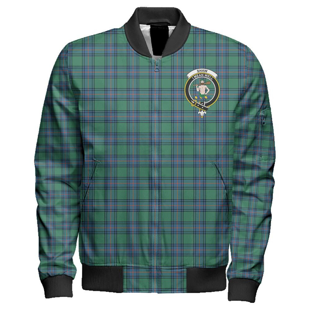 Shaw Ancient Tartan Classic Crest Zipper Bomber Jacket