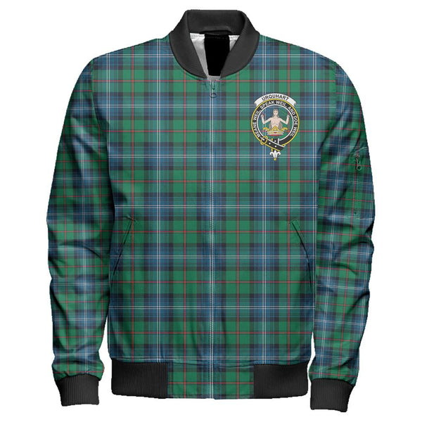 Urquhart Ancient Tartan Classic Crest Zipper Bomber Jacket