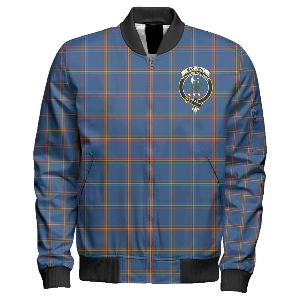 MacLaine of Loch Buie Tartan Classic Crest Zipper Bomber Jacket