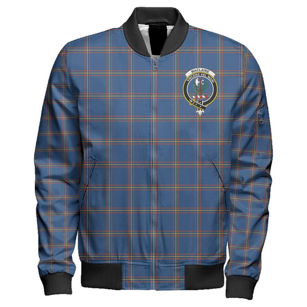 MacLaine of Loch Buie Tartan Classic Crest Zipper Bomber Jacket