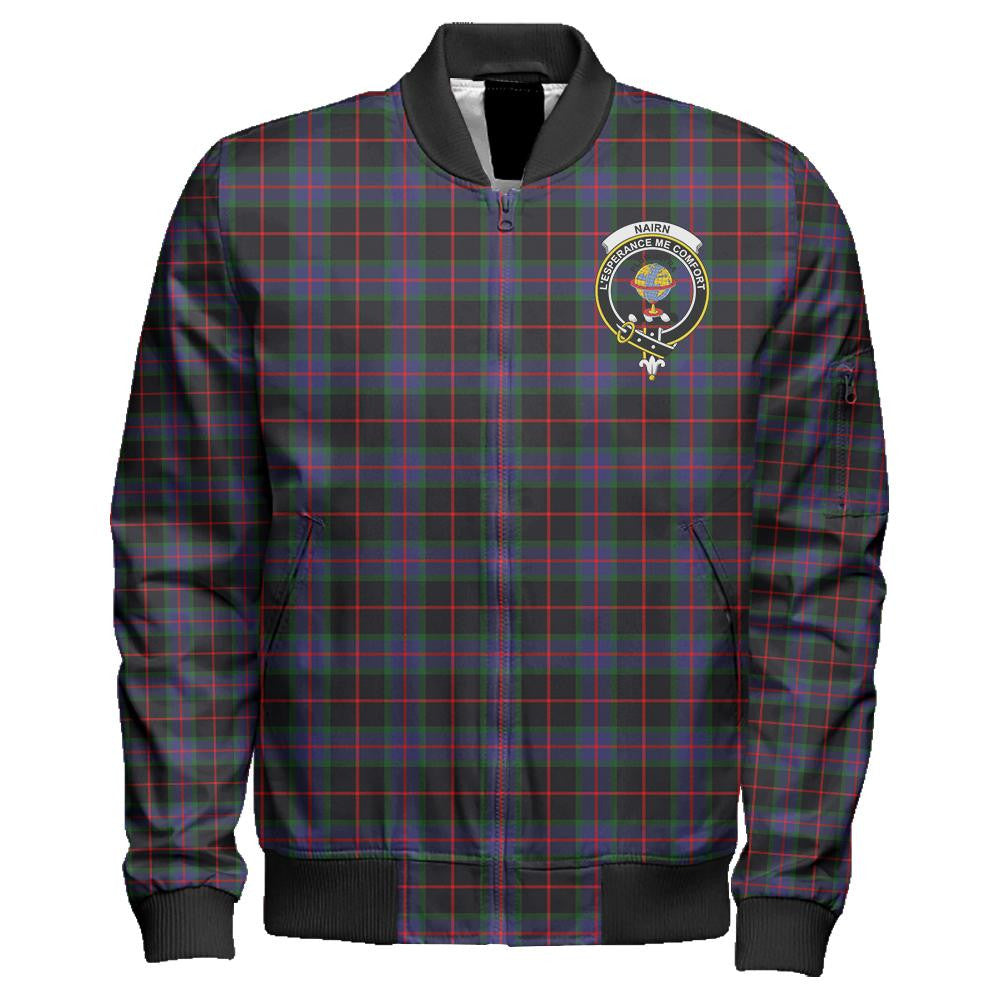 Nairn Tartan Classic Crest Zipper Bomber Jacket