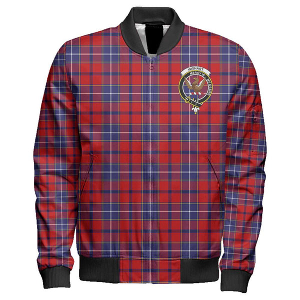 Wishart Dress Tartan Classic Crest Zipper Bomber Jacket