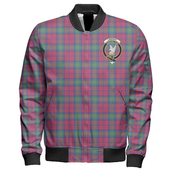 Lindsay Ancient Tartan Classic Crest Zipper Bomber Jacket