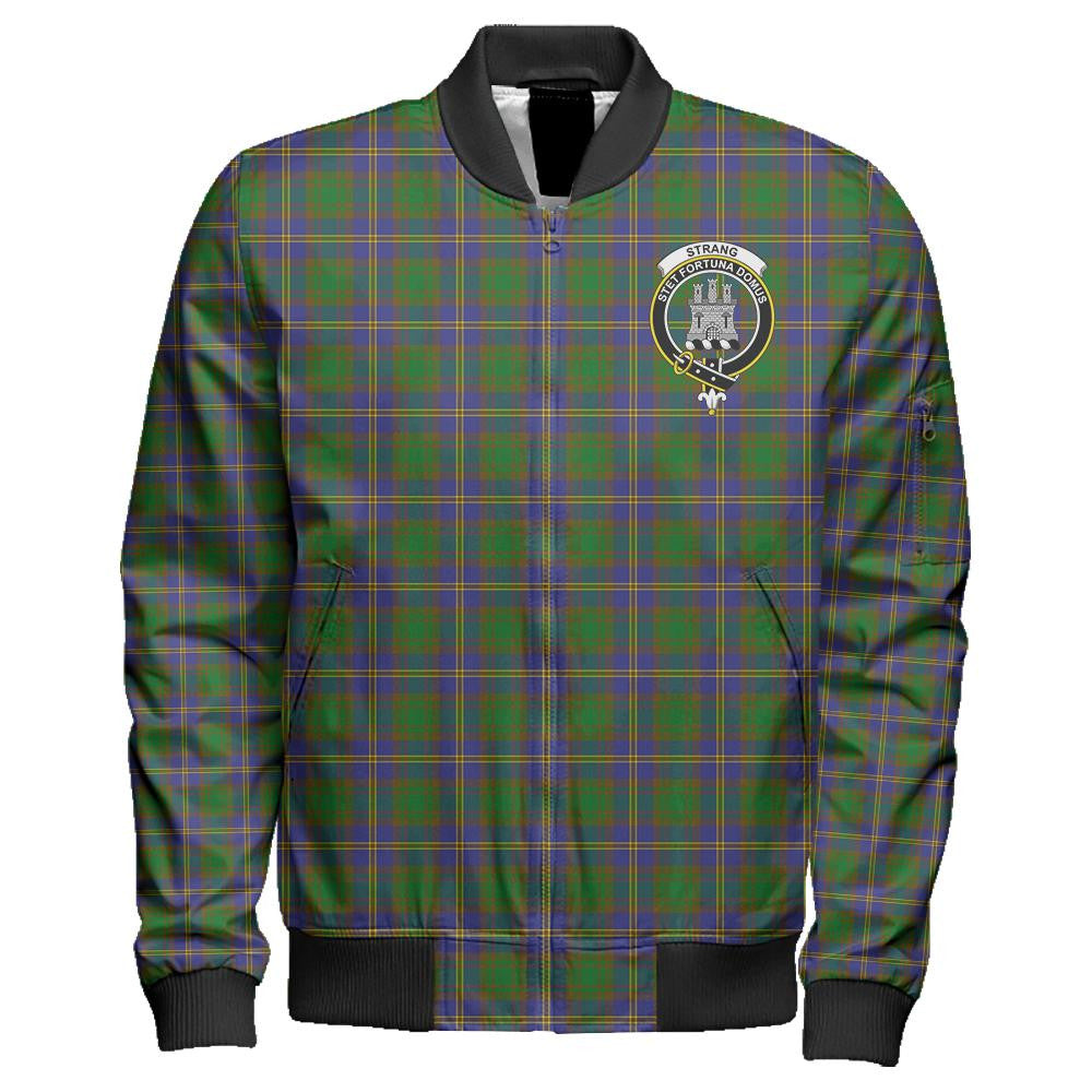 Strange of Balkaskie Tartan Classic Crest Zipper Bomber Jacket