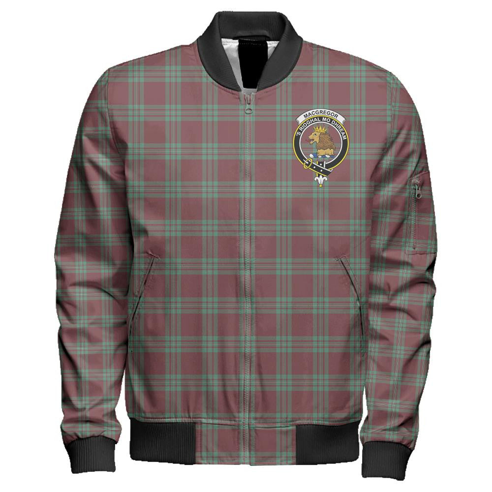 MacGregor Hunting Ancient Tartan Classic Crest Zipper Bomber Jacket