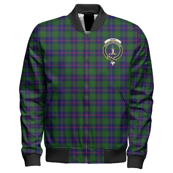 Shaw Modern Tartan Classic Crest Zipper Bomber Jacket