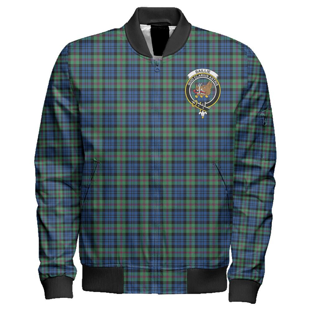 Baillie Ancient Tartan Classic Crest Zipper Bomber Jacket