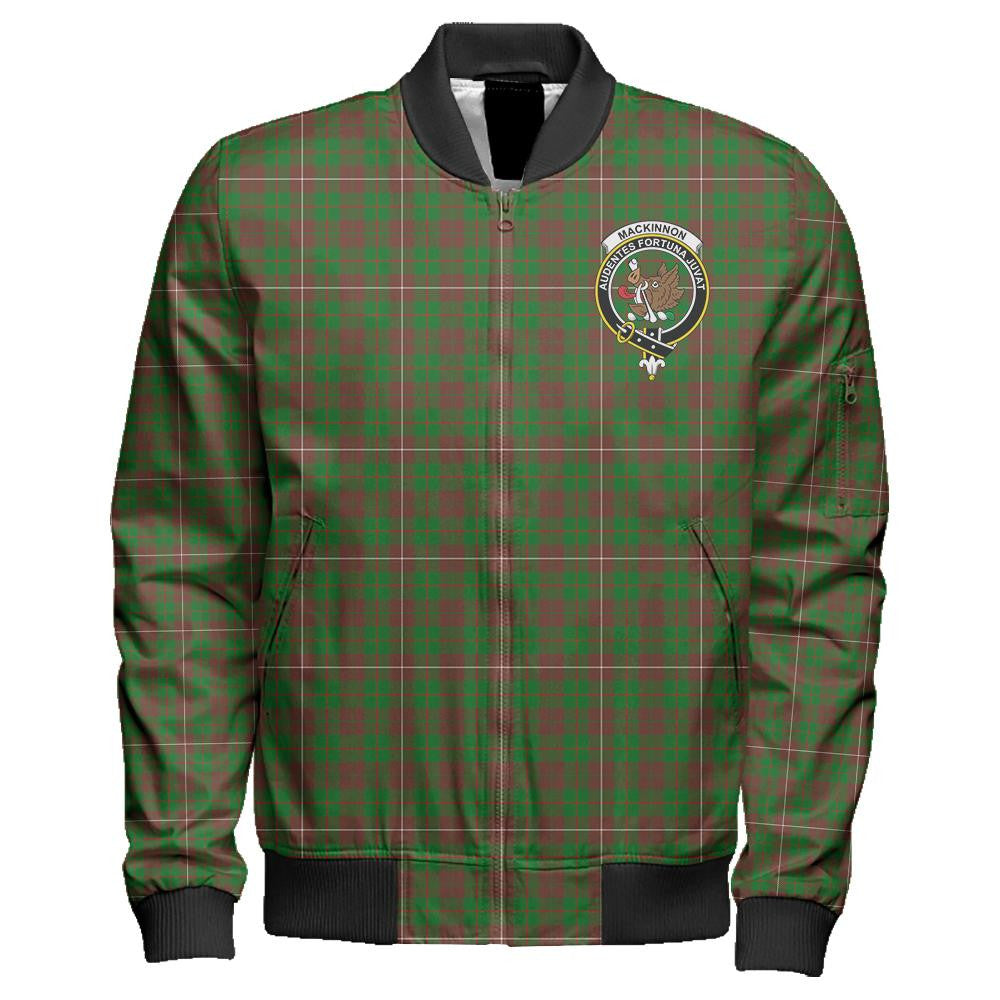 MacKinnon Hunting Modern Tartan Classic Crest Zipper Bomber Jacket