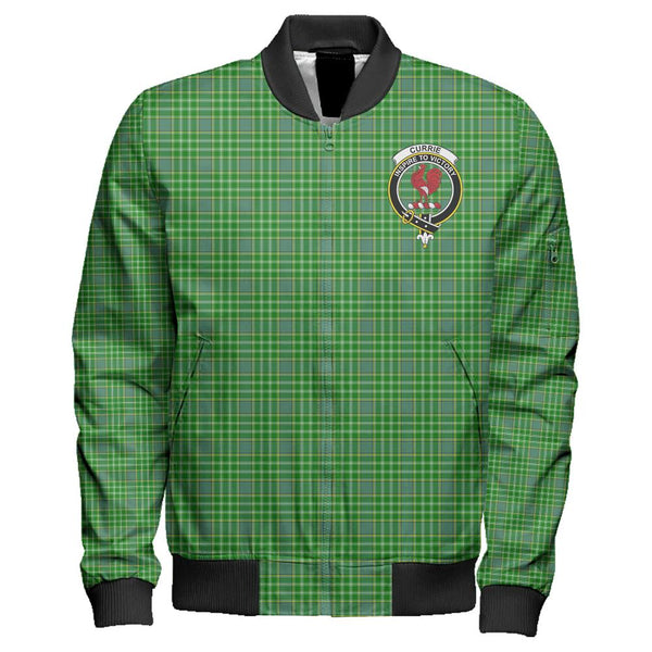 Currie Tartan Classic Crest Zipper Bomber Jacket