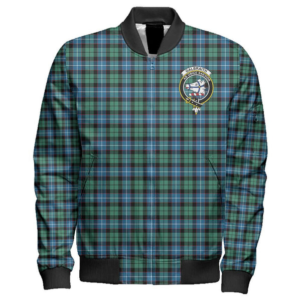 Galbraith Ancient Tartan Classic Crest Zipper Bomber Jacket