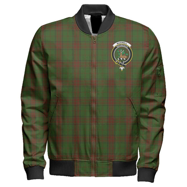 Maxwell Hunting Tartan Classic Crest Zipper Bomber Jacket