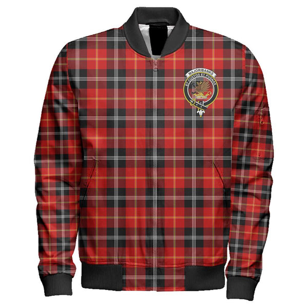 Marjoribanks Tartan Classic Crest Zipper Bomber Jacket