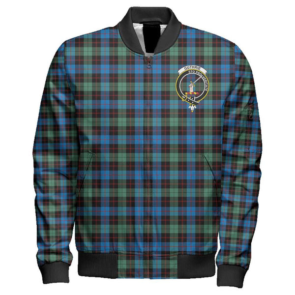 Guthrie Ancient Tartan Classic Crest Zipper Bomber Jacket