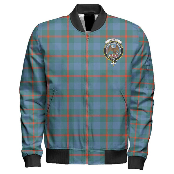 Agnew Ancient Tartan Classic Crest Zipper Bomber Jacket