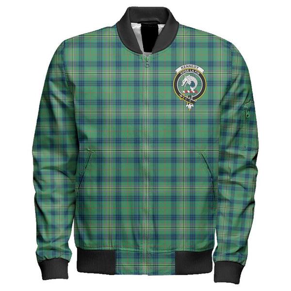 Kennedy Ancient Tartan Classic Crest Zipper Bomber Jacket