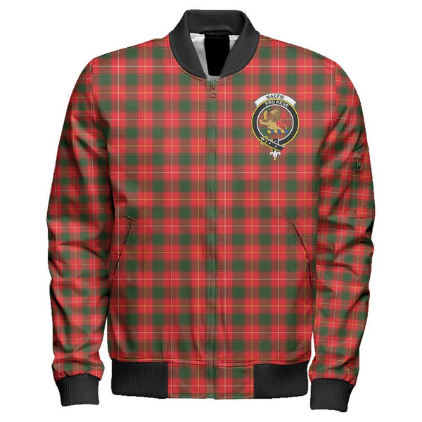 MacFie Tartan Classic Crest Zipper Bomber Jacket