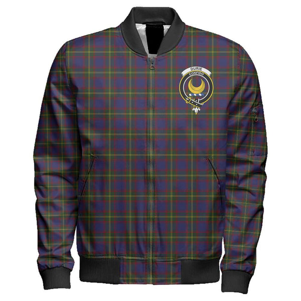 Durie Tartan Classic Crest Zipper Bomber Jacket