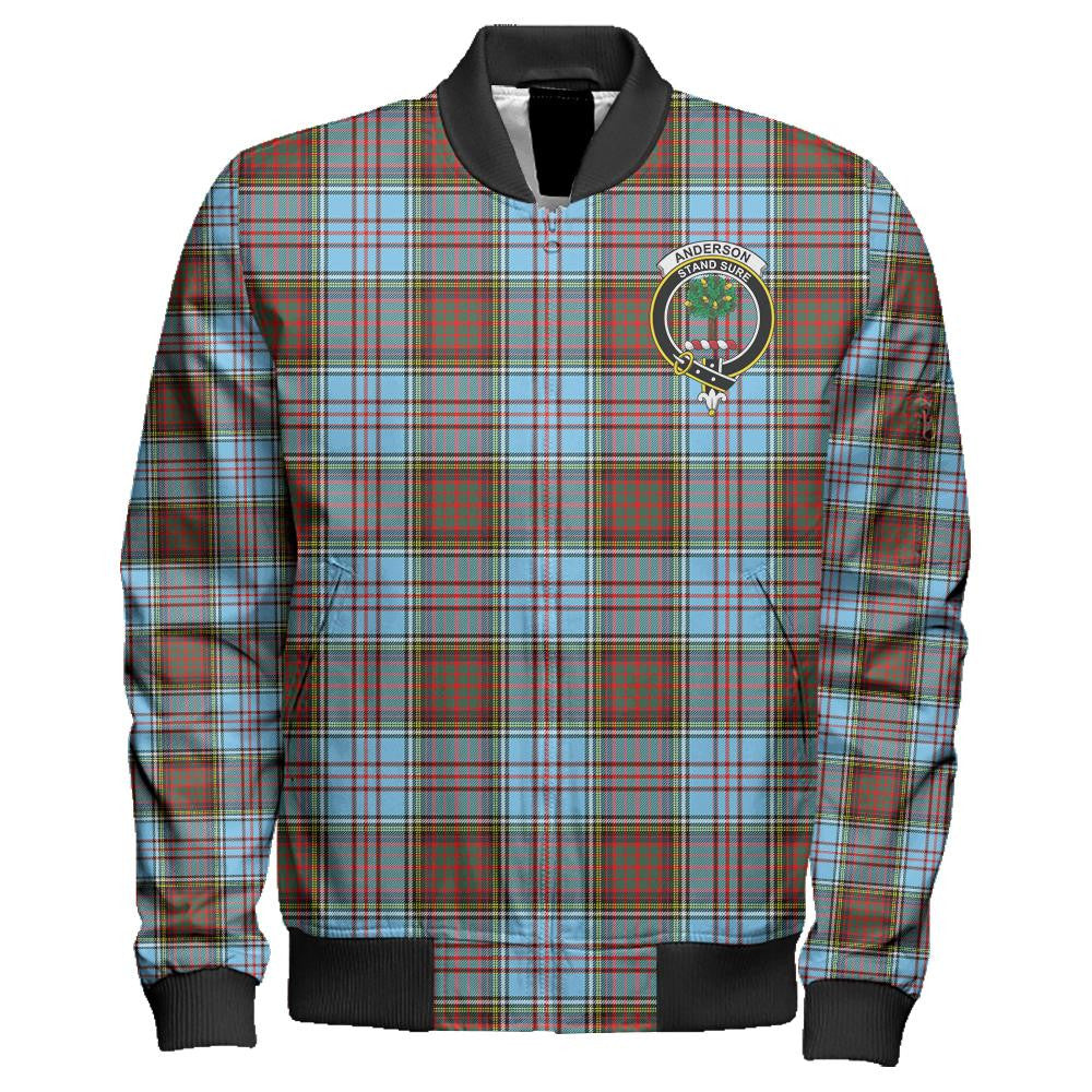 Anderson Ancient Tartan Classic Crest Zipper Bomber Jacket