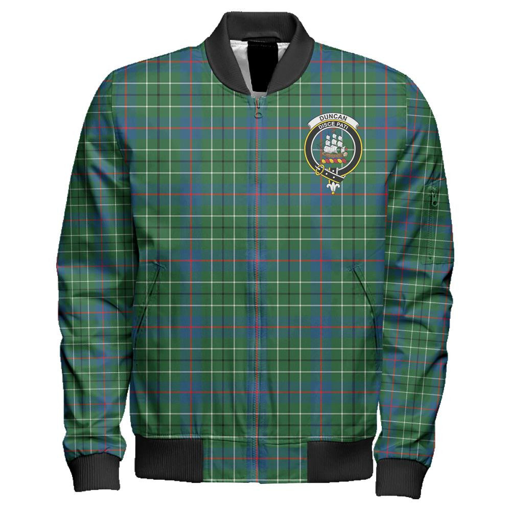 Duncan Ancient Tartan Classic Crest Zipper Bomber Jacket