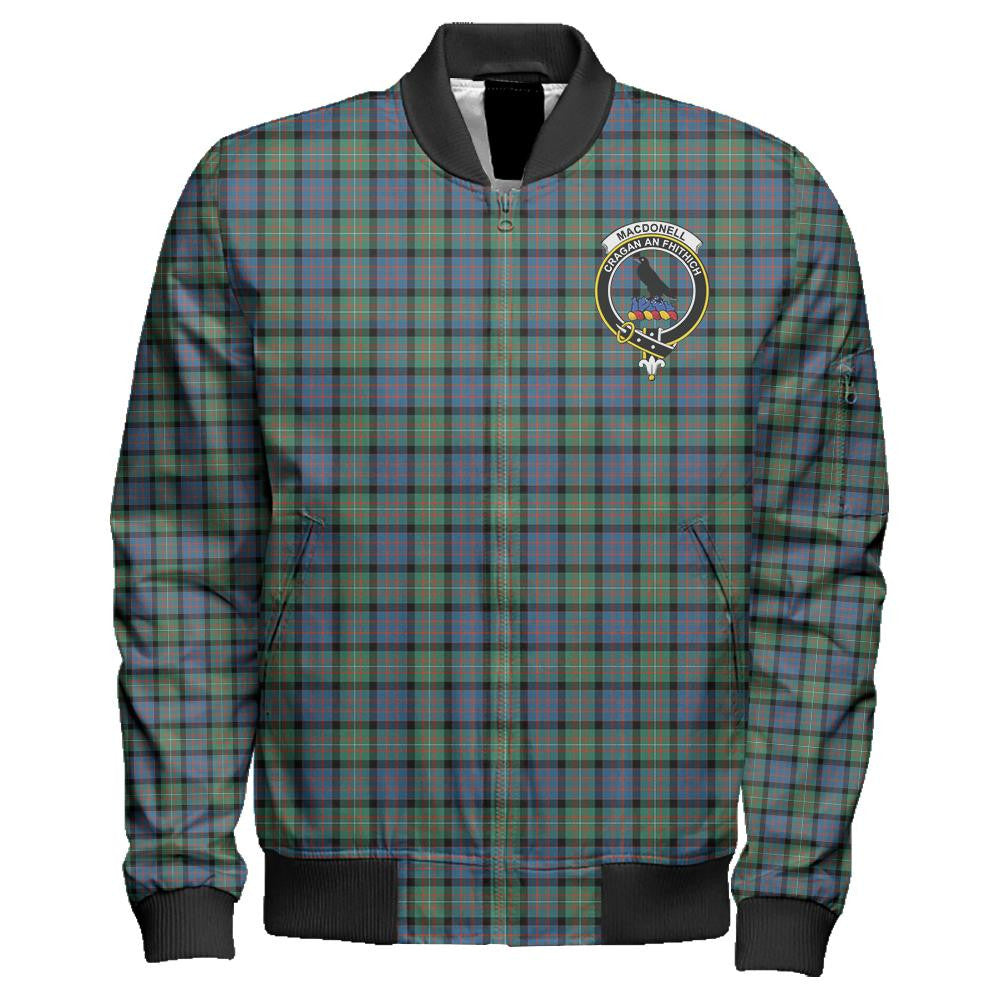 MacDonnell of Glengarry Ancient Tartan Classic Crest Zipper Bomber Jacket