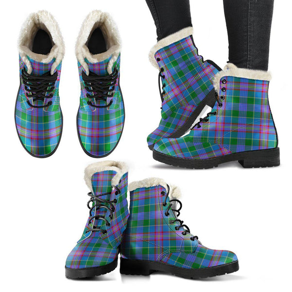 Ralston Tartan Classic Faux Fur Leather Boots