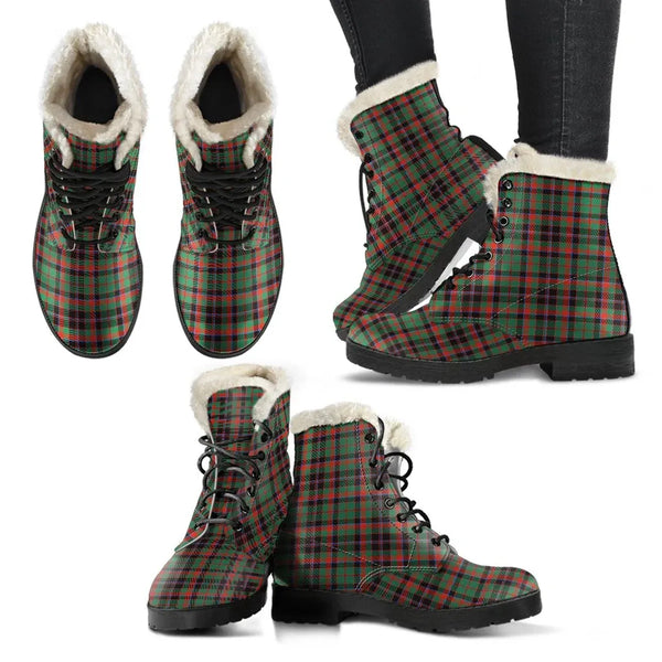 Cumming Hunting Ancient Tartan Classic Faux Fur Leather Boots