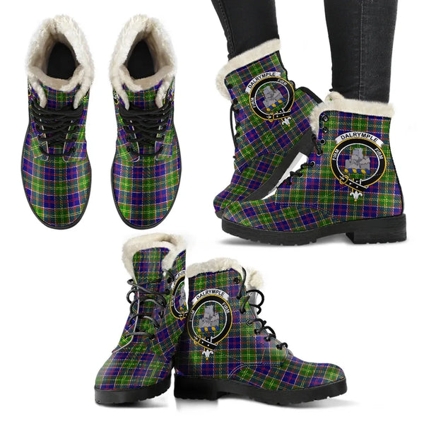 Dalrymple Tartan Classic Faux Fur Leather Boots