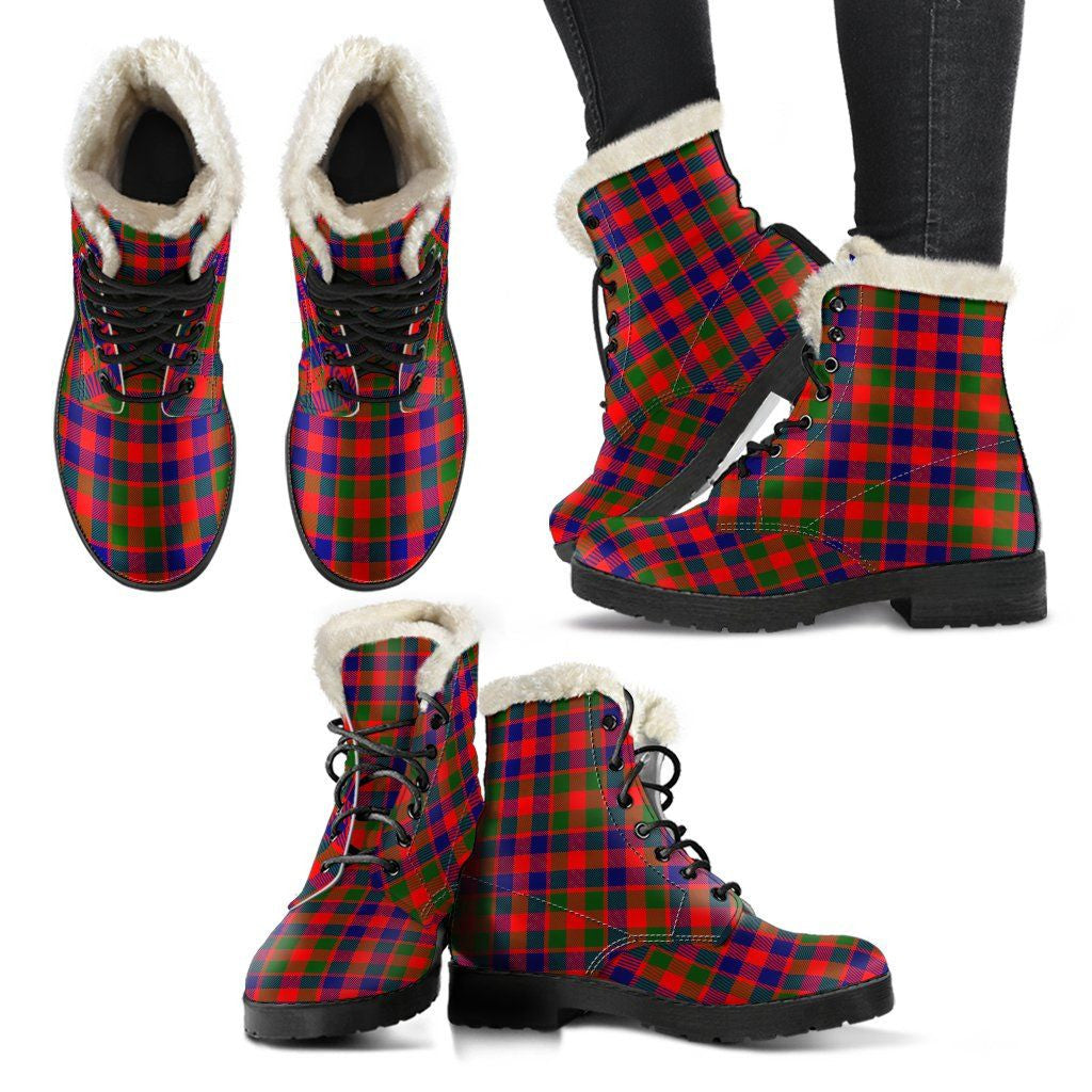 Gow Modern Tartan Classic Faux Fur Leather Boots