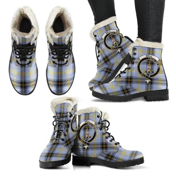 Bell of the Borders Tartan Classic Faux Fur Leather Boots