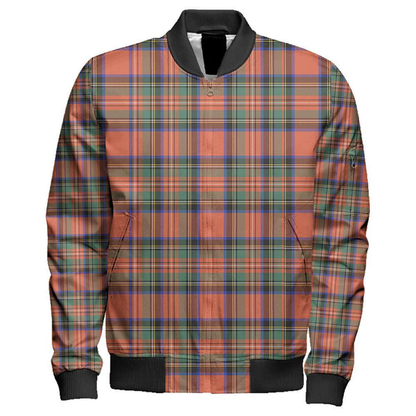 Stewart Royal Ancient Tartan Classic Zipper Bomber Jacket