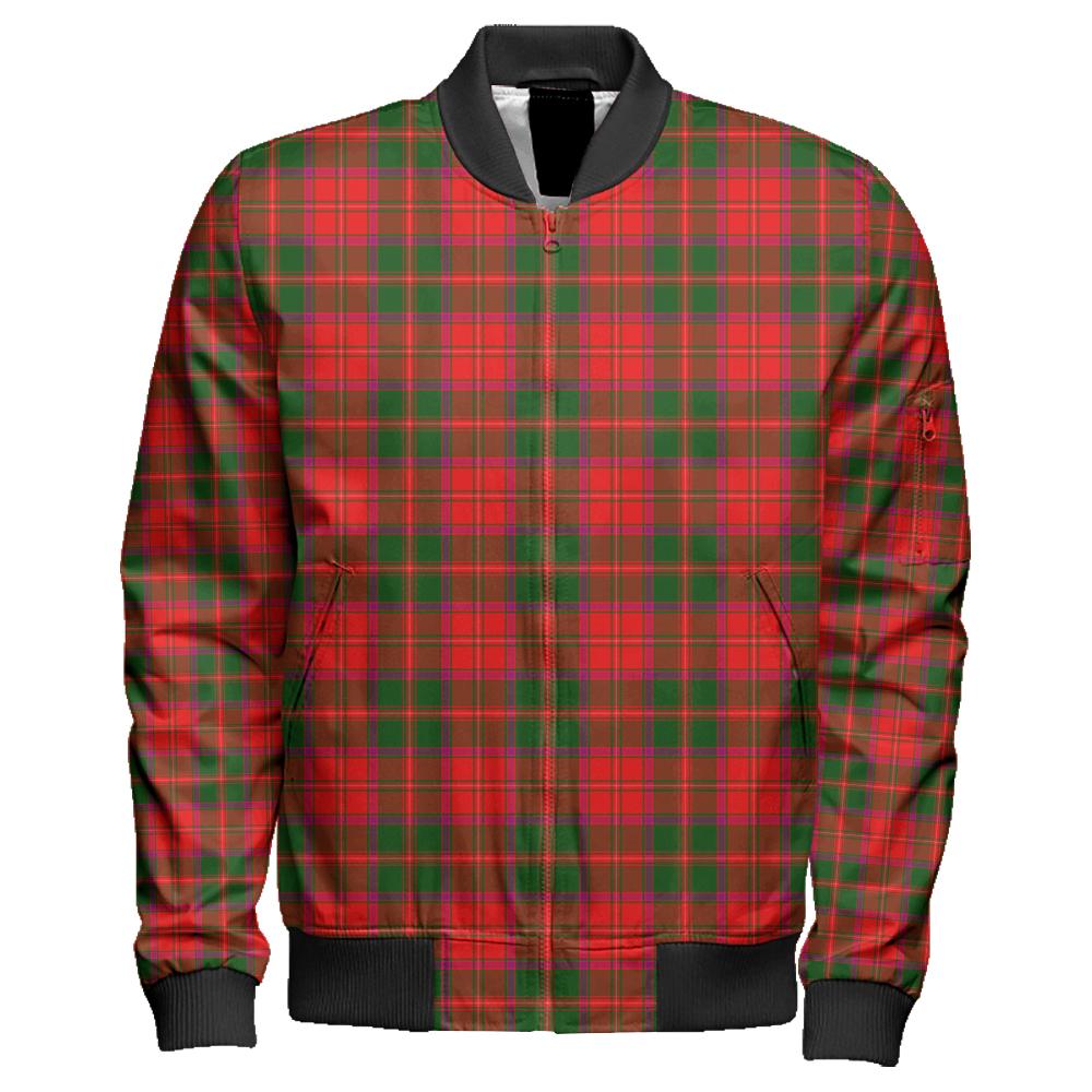 Crief District Tartan Classic Zipper Bomber Jacket