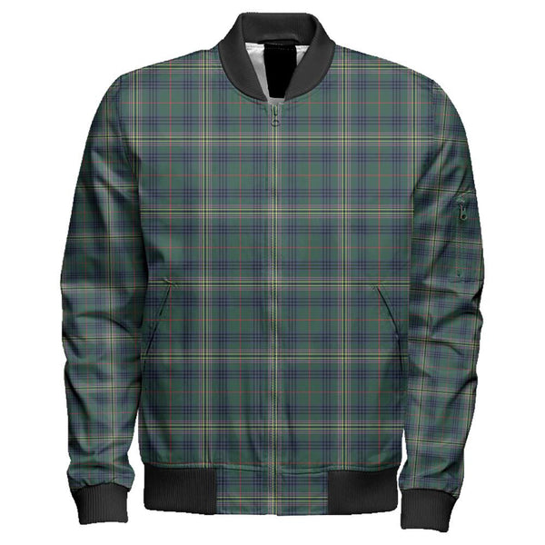 Kennedy Modern Tartan Classic Zipper Bomber Jacket