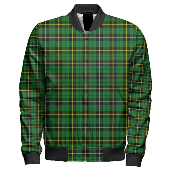 Wallace Hunting Green Tartan Classic Zipper Bomber Jacket