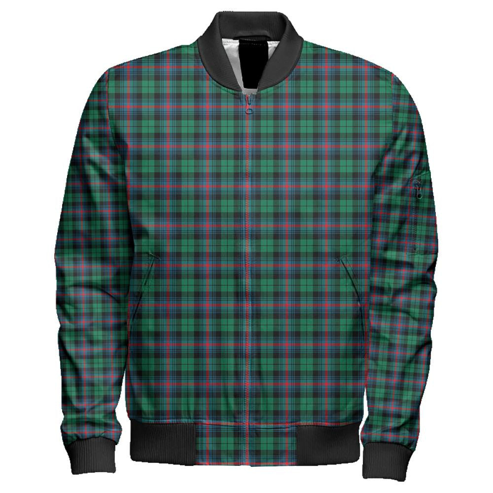 Urquhart Broad Red Ancient Tartan Classic Zipper Bomber Jacket